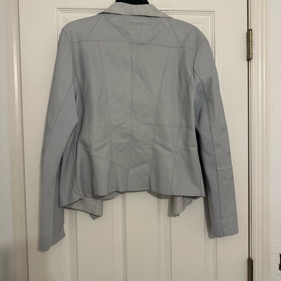 Bagatelle Light Gray Faux Leather Jacket - Picture 3 of 4